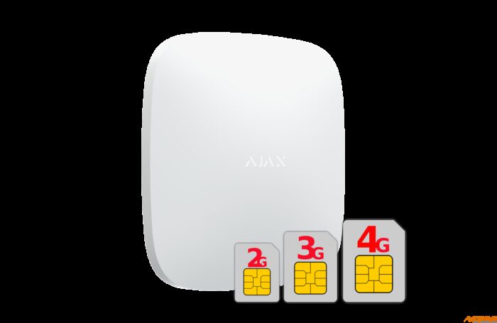 AJAX HUB 2 PLUS - Funk Alarmanlage SET 5, Weiss - Image 2