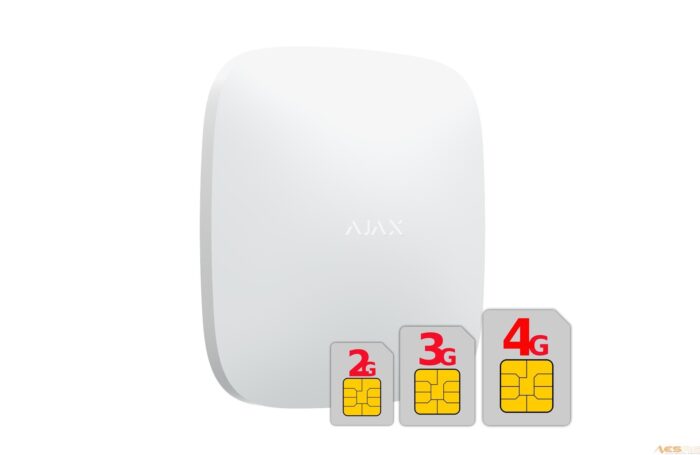 AJAX HUB 2 PLUS - Funk Alarmanlage SET 9, Weiss - Image 2
