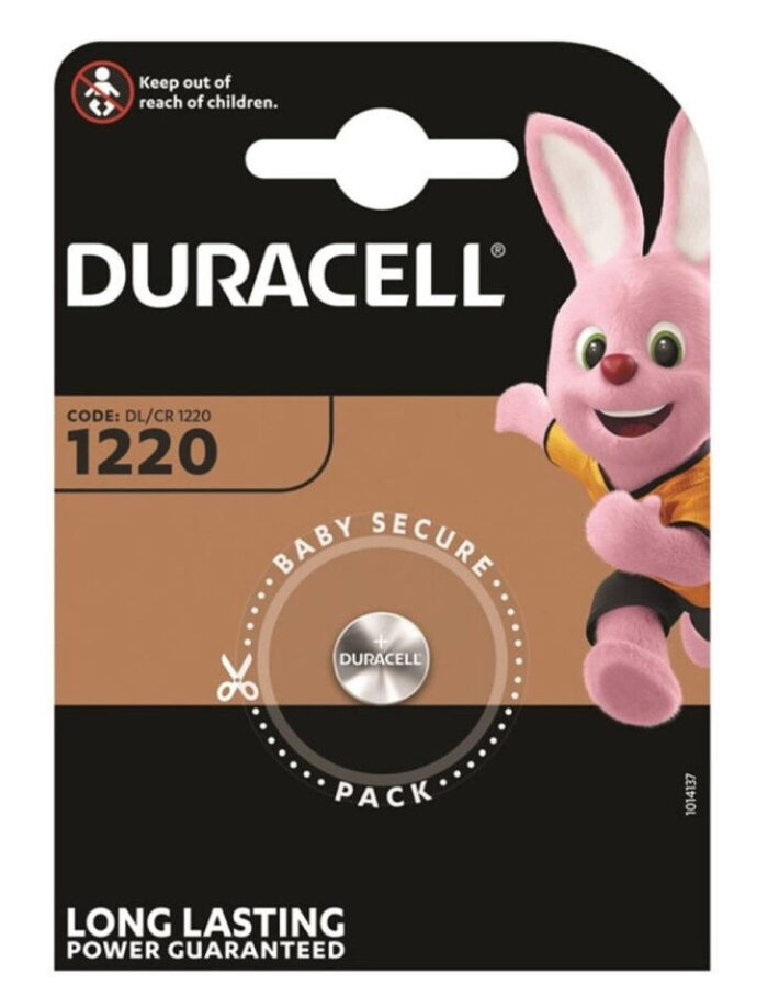 Duracell CR1220 Lithium-Knopfzelle 3V, Batterie
