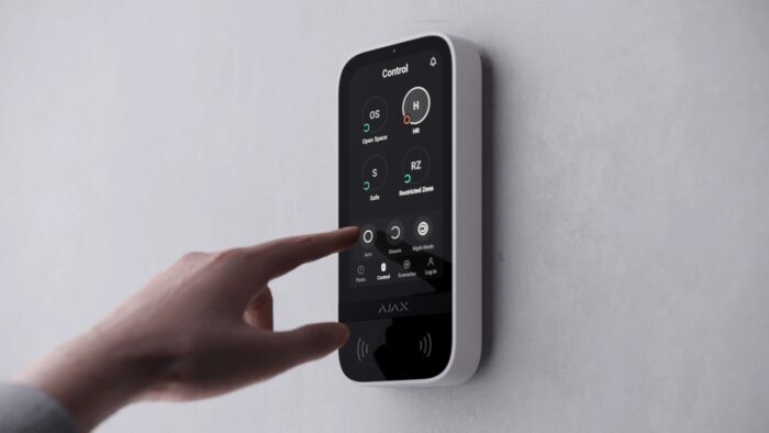 AJAX | Funk Bedienteil mit Touchscreen, RFID, Weiss - Image 3